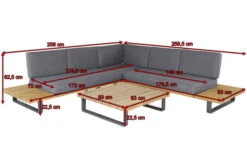 OUTFLEXX Ecklounge, Teakoptik/anthrazit, Aluminium/Akazie, Für 5 Personen, Inkl. Polster 10 OUTFLEXX Ecklounge, Teakoptik/anthrazit, Aluminium/Akazie, Für 5 Personen, Inkl. Polster -Aerocove Gartenlounge Geschaft 5 18848.jpg