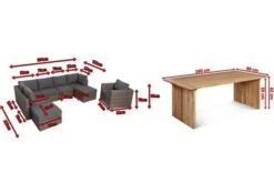 OUTFLEXX Loungegarnitur, Polyrattan/Teakholz, Tisch 160x90cm, Für 8 Personen, Wasserfeste Kissenbox -Aerocove Gartenlounge Geschaft 5 19396.jpg