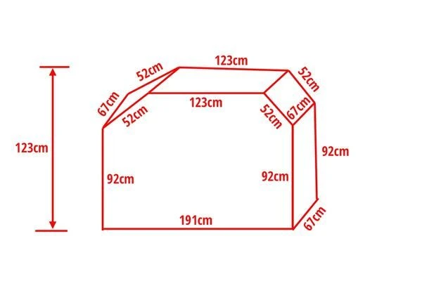 OUTFLEXX Premium Abdeckhaube, Für Grills, Z.B. 17311, Schwarz, 191 X 67 X 123 Cm, Wasserbeständig 5 OUTFLEXX Premium Abdeckhaube, Für Grills, Z.B. 17311, Schwarz, 191 X 67 X 123 Cm, Wasserbeständig – Bild 5