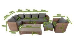 OUTFLEXX Loungegarnitur, Hellbraun, Polyrattan, 8tlg, 7 Personen, Inkl. Polster Und Kissen -Aerocove Gartenlounge Geschaft 5 20918.jpg