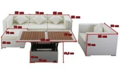 OUTFLEXX Loungemöbel-Set, Weiß, Polyrattan, Für 5 Personen, Inkl. Loungetisch, Wasserfeste Kissenbox -Aerocove Gartenlounge Geschaft 5 2523 BOX D.jpg
