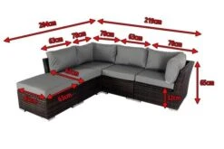 OUTFLEXX Loungemöbel, Polyrattan, Braun Marmoriert, Inkl. Abdeckhaube, Ersatzbezug, Wasserfeste Kissenbox -Aerocove Gartenlounge Geschaft 5 7759 BOX X 1.jpg