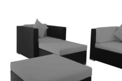 OUTFLEXX Loungemöbel-Set, 5 Personen, Schwarz, Polyrattan, Inkl. Kaffeetisch, Wasserfeste Kissenbox -Aerocove Gartenlounge Geschaft 6 1299 BOX B.jpg