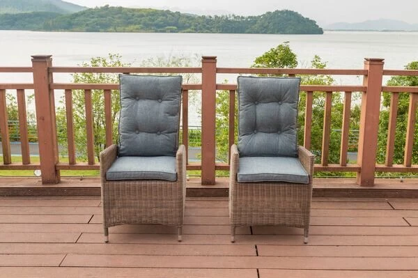 OUTFLEXX 2er Set Dining Sessel, Hellbraun, Polyrattan, 55 X 65 X 112 Cm, Rücken Stufenlos Verstellbar 7 OUTFLEXX 2er Set Dining Sessel, Hellbraun, Polyrattan, 55 X 65 X 112 Cm, Rücken Stufenlos Verstellbar – Bild 7