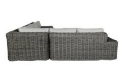OUTFLEXX Ecklounge, Two Tone Grey, Polyrattan, 6 Personen, Inkl. Tisch/Hocker 90 X 90 Cm Und Polster In Grau -Aerocove Gartenlounge Geschaft 6 20907.jpg