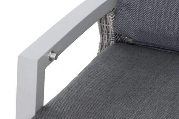 SIENA GARDEN Corido Loungeset, Ice Grey, Alu / Gardino®-Geflecht, 2 Relaxsessel + 3er Sofa, Stufenloser Lifttisch 160x90x47-71cm 6 SIENA GARDEN Corido Loungeset, Ice Grey, Alu / Gardino®-Geflecht, 2 Relaxsessel + 3er Sofa, Stufenloser Lifttisch 160x90x47-71cm – Bild 6