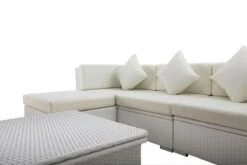 OUTFLEXX Loungemöbel-Set, Weiß, Polyrattan, Für 5 Personen, Inkl. Loungetisch, Wasserfeste Kissenbox -Aerocove Gartenlounge Geschaft 6 2523 BOX D.jpg