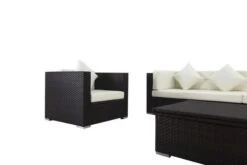 OUTFLEXX Loungemöbel-Set, Braun, Polyrattan, Für 8 Personen, Inkl. Loungetisch, Wasserfeste Kissenbox -Aerocove Gartenlounge Geschaft 7 1301 BOX D.jpg