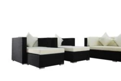 OUTFLEXX Loungemöbel-Set, Schwarz, Polyrattan, Für 9 Personen, Wasserfeste Kissenbox -Aerocove Gartenlounge Geschaft 7 1716 BOX A.jpg