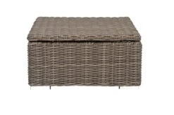 OUTFLEXX Hocker, Grau, Polyrattan, 70 X 70 X 35 Cm, Verstellbare Sitzfläche, Wasserfeste Kissenbox -Aerocove Gartenlounge Geschaft 7 18362 4 BOX.jpg