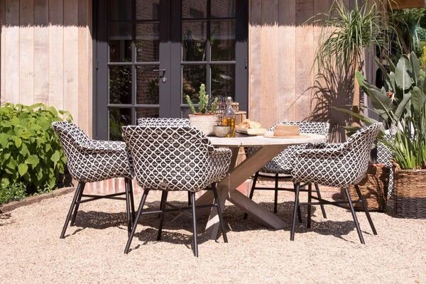 HARTMAN Delphine Armlehnensessel, Schwarz/weiß, Alu/Kunststoff 7 HARTMAN Delphine Armlehnensessel, Schwarz/weiß, Alu/Kunststoff – Bild 7