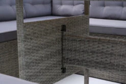 OUTFLEXX Loungemöbel, Hellgrau Meliert/grau, Polyrattan/Polyester, Tisch 145x79cm, 4 Tlg., 7 Pers, Inkl. Polster -Aerocove Gartenlounge Geschaft 7 20396.jpg