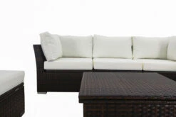 OUTFLEXX Loungemöbel-Set, Braun Marmoriert, Polyrattan, Inkl. Loungetisch, Für 5 Personen, Wasserfeste Kissenbox -Aerocove Gartenlounge Geschaft 7 7759 BOX D.jpg