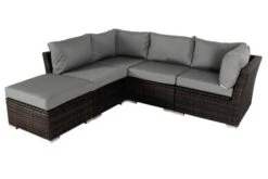 OUTFLEXX Loungemöbel, Polyrattan, Braun Marmoriert, Inkl. Abdeckhaube, Ersatzbezug, Wasserfeste Kissenbox -Aerocove Gartenlounge Geschaft 7 7759 BOX X 1.jpg