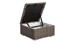 OUTFLEXX Hocker, Grau, Polyrattan, 70 X 70 X 35 Cm, Verstellbare Sitzfläche, Wasserfeste Kissenbox -Aerocove Gartenlounge Geschaft 8 18362 4 BOX.jpg