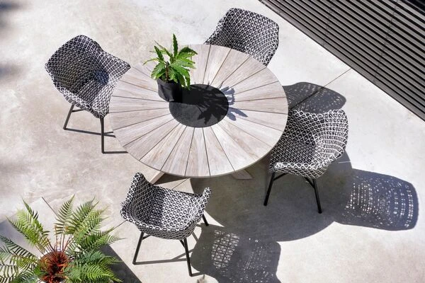 HARTMAN Delphine Armlehnensessel, Schwarz/weiß, Alu/Kunststoff 8 HARTMAN Delphine Armlehnensessel, Schwarz/weiß, Alu/Kunststoff – Bild 8