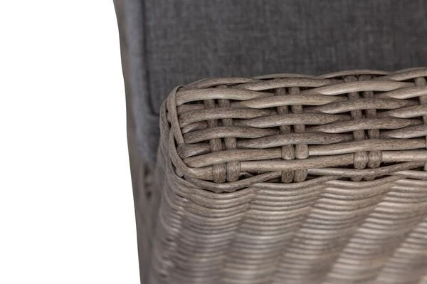 OUTFLEXX Loungegarnitur, Polyrattan/Teakholz, Tisch 160x90cm, Für 10 Personen, Wasserfeste Kissenbox 8 OUTFLEXX Loungegarnitur, Polyrattan/Teakholz, Tisch 160x90cm, Für 10 Personen, Wasserfeste Kissenbox – Bild 8