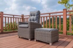 OUTFLEXX Dining Sessel, Grau, Polyrattan, 74 X 83 X 110 Cm, Stufenlos Verstellbar, Inkl. Hocker 28 OUTFLEXX Dining Sessel, Grau, Polyrattan, 74 X 83 X 110 Cm, Stufenlos Verstellbar, Inkl. Hocker -Aerocove Gartenlounge Geschaft 8 20898.jpg