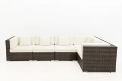 OUTFLEXX Loungemöbel-Set, 5 Pers, Braun Marmoriert, Polyrattan, Wasserfeste Kissenbox -Aerocove Gartenlounge Geschaft 9 16064 BOX A.jpg