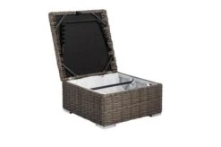 OUTFLEXX Hocker, Grau, Polyrattan, 70 X 70 X 35 Cm, Verstellbare Sitzfläche, Wasserfeste Kissenbox -Aerocove Gartenlounge Geschaft 9 18362 4 BOX.jpg