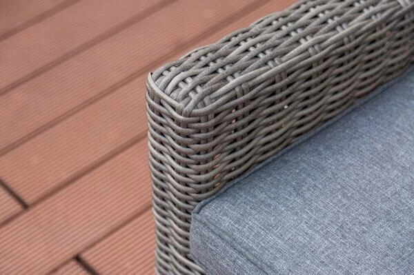 OUTFLEXX Dining Sessel, Grau, Polyrattan, 74 X 83 X 110 Cm, Stufenlos Verstellbar, Inkl. Hocker 10 OUTFLEXX Dining Sessel, Grau, Polyrattan, 74 X 83 X 110 Cm, Stufenlos Verstellbar, Inkl. Hocker – Bild 10