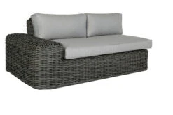 OUTFLEXX Ecklounge, Two Tone Grey, Polyrattan, 6 Personen, Inkl. Tisch/Hocker 90 X 90 Cm Und Polster In Grau -Aerocove Gartenlounge Geschaft 9 20907.jpg