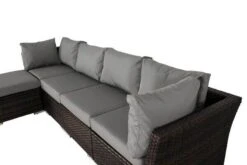 OUTFLEXX Loungemöbel, Polyrattan, Braun Marmoriert, Inkl. Abdeckhaube, Ersatzbezug, Wasserfeste Kissenbox -Aerocove Gartenlounge Geschaft 9 7759 BOX X 1.jpg